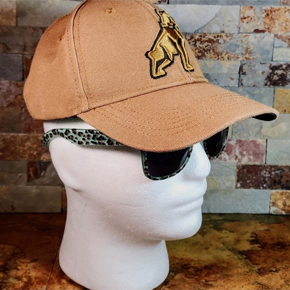 Mack Truck Brown and Gold Bulldog SnapBack Cap